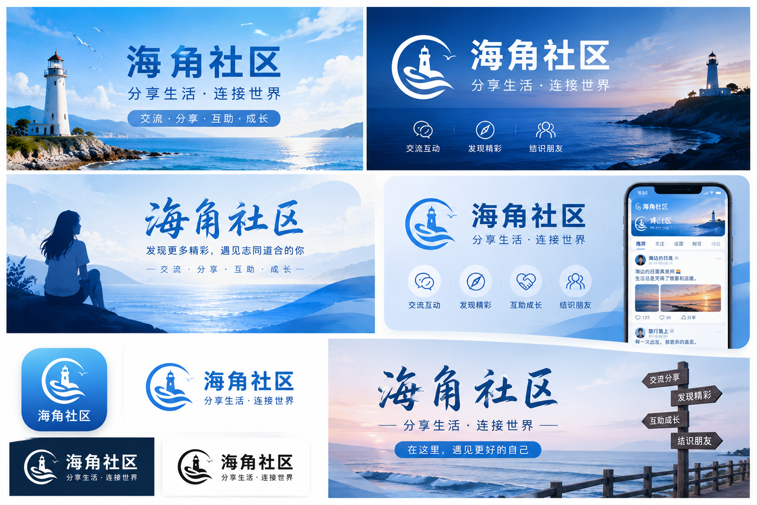 海角社区城市与生活品牌视觉